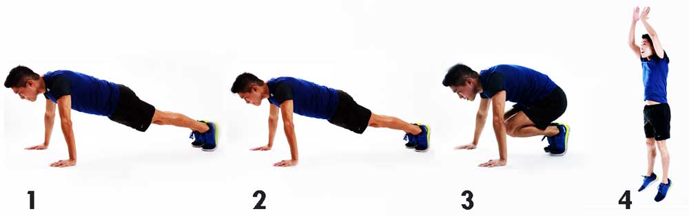 Burpees to burn calories