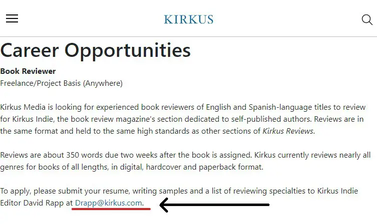 kirkus how to apply