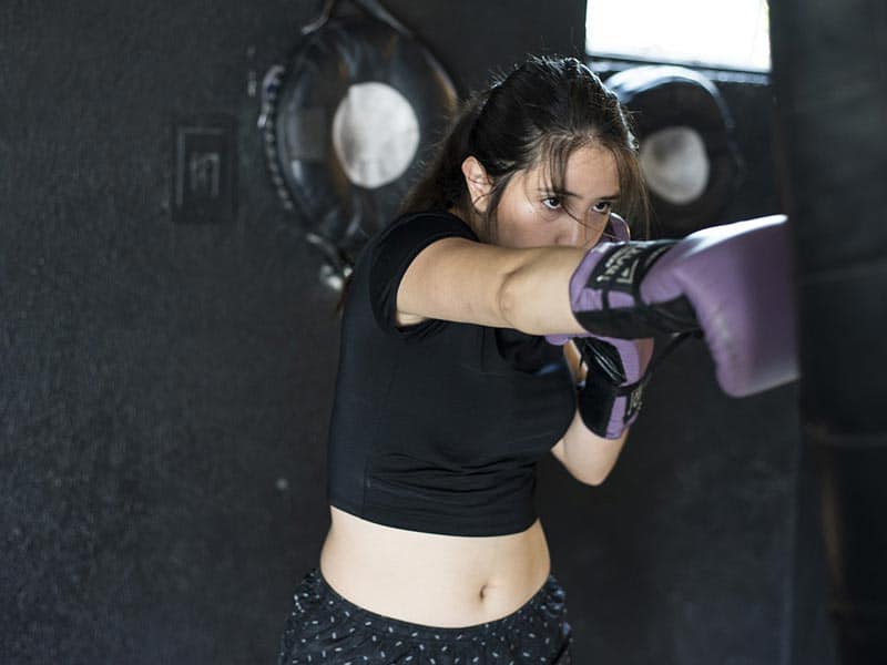 Punching bag boxing