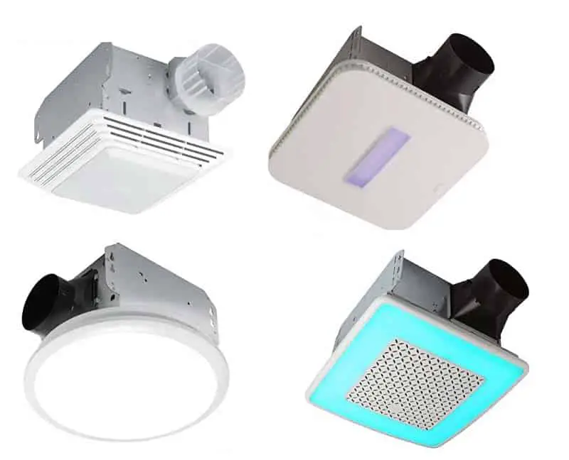 best bathroom exhaust fans with LED lights