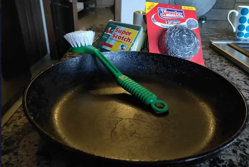 Scrub your pan