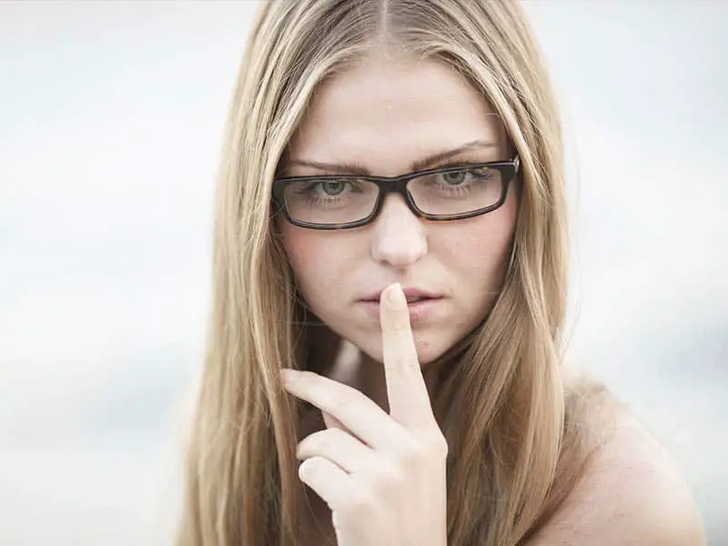 Girls with glasses making you quiet