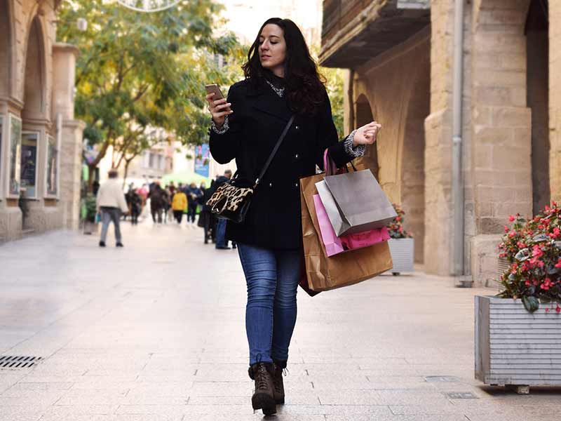 Shopping is as essential as oxygen to her